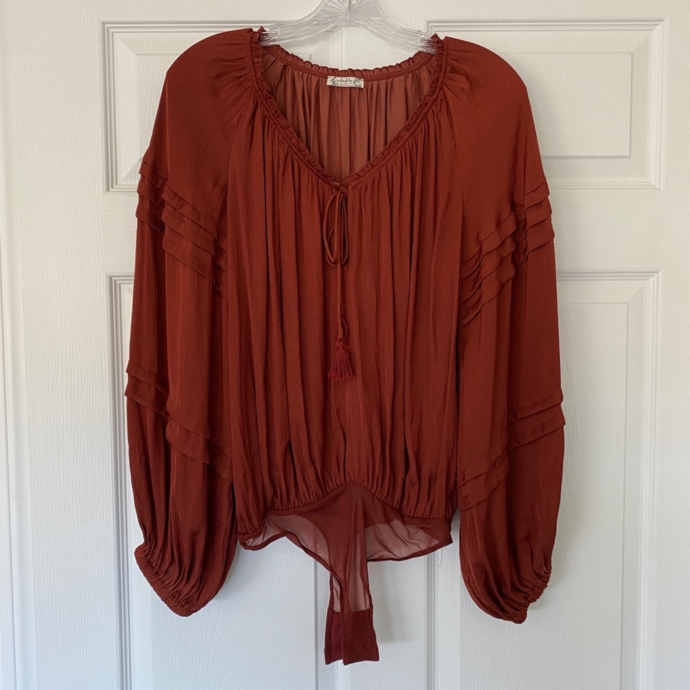 Free People bodysuit blouse, S